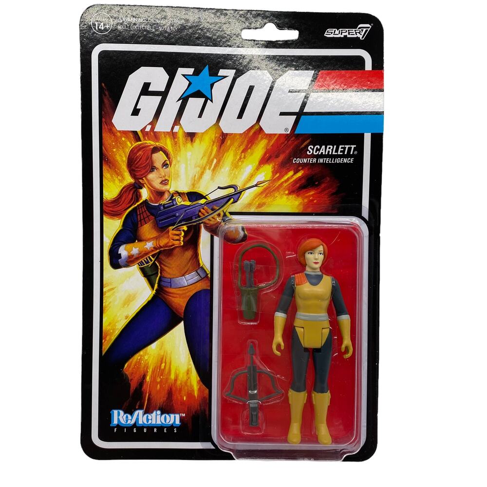 G.I. Joe Super 7 Reaction Figures Scarlett Counter Intelligence NEW 3.75" Figure